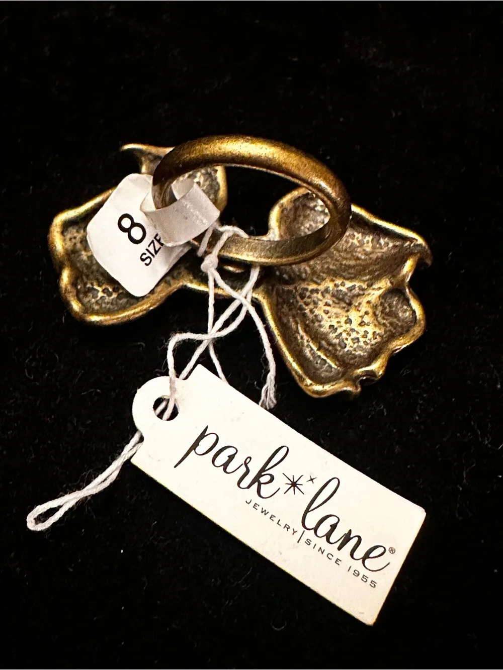 Vintage NWT Park Lane Brass Ring Sz. 7.5/8